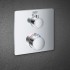 ермостатический смеситель для душа GROHE Grohtherm на 2 положения верхний и ручной, внешняя часть, квадратная розетка, хром (24079000)