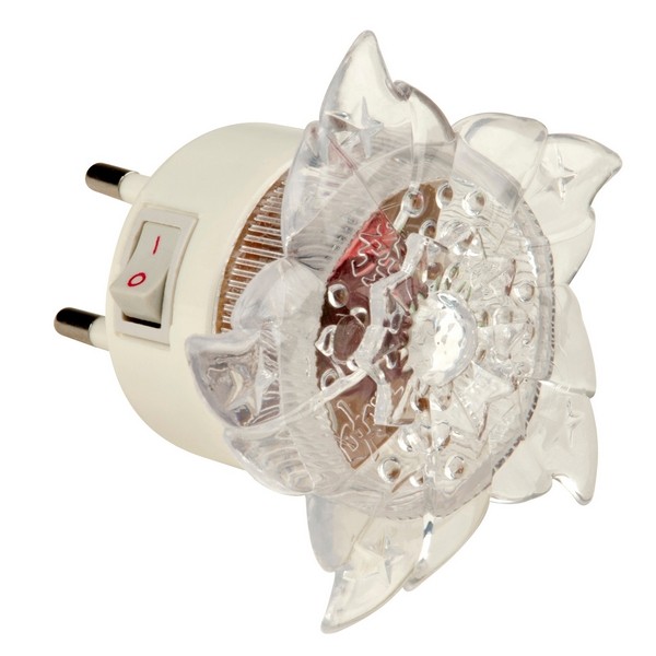 Ночник DTL-308-Цветок/RGB/4LED/0,5W