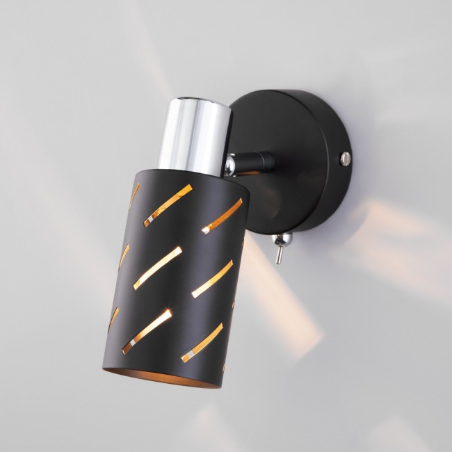 Спот Fente 20090/1 черный / хром Спот Fente 20090/1 черный / хром