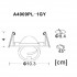 Точечный светильник Accento A4009PL-1GY