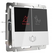 Кнопка звонка Встраиваемые механизмы белые W1114601