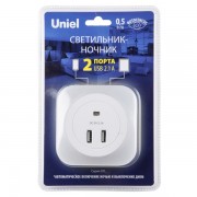 Ночник DTL-321 White/Sensor/2USB
